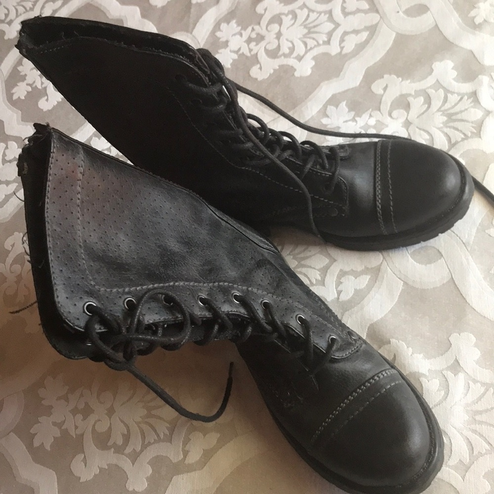 Roxy Boots juniors teen black lace up combat boots